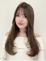 バイオレットジェム(Violet`jem)&nbsp;ブリーチなしカラー小顔ロングレイヤーカットMI-33