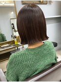 安積タッセルボブ切りっぱなしボブマッシュウルフショートカット
