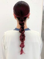 ジルスタジオ(JILL STUDIO) ぽこぽこヘアセット×インナーカラー/ピンク