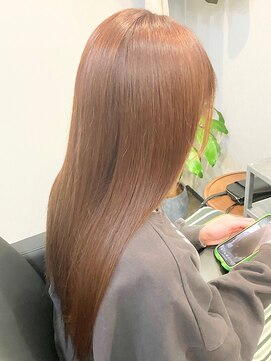 アイノ(AINO.) 自然な縮毛矯正×ピンクベージュ[茅ヶ崎/茅ヶ崎駅/湘南]