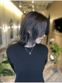 神戸元町三宮髪質改善 レイヤーカット グレージュ 前髪なし 30代