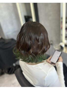シーエスメイドバイシャチュー 栄店(CS made by SHACHU) 毛先カラー/デザインカラー/グリーンカラー