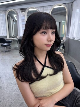 ボタン ハカタ(VOTAN hakata) 市野瀬裕奈/博多韓国ヘア/顔周りカット/レイヤーカット/暗め