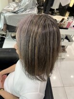 エアー 銀座タワー(AIR)&nbsp;ベージュハイライトで白髪ぼかし