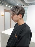メンズバレイヤージュ×刈り上げセンターパート