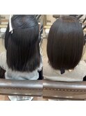 【稲毛】髪質改善縮毛矯正　before &after