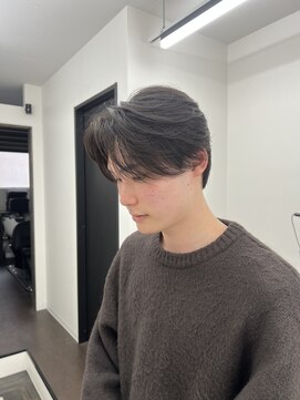 ステージ(STAGE) ダウンパーマ　センターパート　ニュアンスパーマ