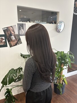 アロハナ 津店(ALOHANA) 韓国風レイヤーとブリーチ無し赤みを抑えたグレージュ！髪質改善