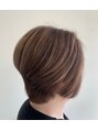 ライナスビューティサロン(Linus beauty salon) トップにボリュームが出る白髪ぼかし大人ショート☆