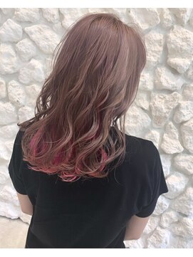 モアナ バイ ヘッドライト 長野駅前店(Moana by HEADLIGHT) Moana長野駅前#グラデーションカラー#ブリーチ#ピンク