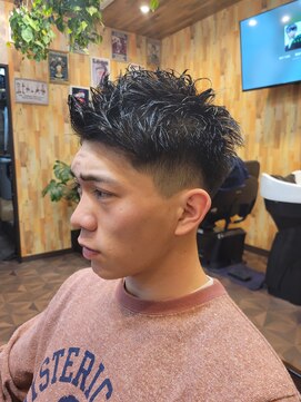 ノトア(notoa) メンズカット スパイキーショート アップバング