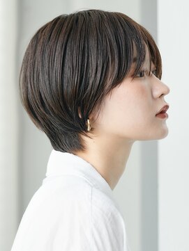ソワネ 表参道(soigne) 表参道白髪ぼかしウルフショートボブベージュアッシュグレージュ