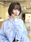 20代30代40代 フェイスレイヤーショートボブ/黒髪ショート