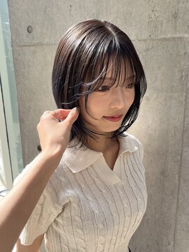 ニコトウキョウ 新宿(nico TOKYO) 韓国ヘアーハッシュカットレイヤーカットグレージュブリーチ無し