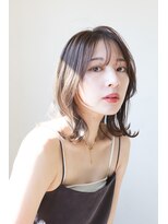 ロカバイツリー 横須賀(loca by tree)&nbsp;くびれヘアグラデーションカラーフェイスフレーミング鎖骨ミディ
