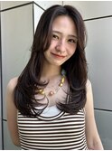 ◎ ワンホンレイヤー/ミルクグレージュ/韓国巻き顔周りカット103