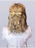 【お呼ばれヘアメ】ハーフアップ