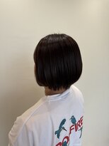 ロッカ(ROCCA) 丸みショートボブ×艶ブラウン