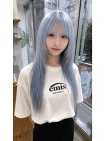 ミラ 新宿(MILA)&nbsp;ペールブルー/水色カラー/レイヤーカット