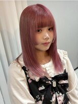 ラルガ 黒崎(Raruga)&nbsp;ブリーチでつくるピンク×姫カット