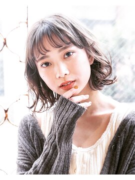 レニーバイエース(LANY by ACE) 【LANY 横浜】ゆるカールボブ×オリーブベージュ