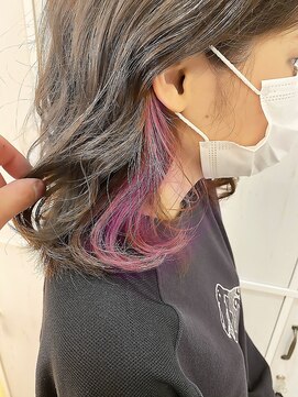 ジーナ セントラル銀座(Zina) セシルカットフリンジウェーブ×大人かわいい前髪ココアブラウン