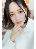 洗練された大人かわいい×小顔ボブ×インナーカラー