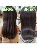 髪質改善/美シルエット/ツヤ髪ロング/暗髪夏カラー/20代30代