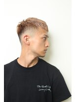 レンゲン(LENGEN)&nbsp;メンズかき上げニュアンスマッシュサイドパート韓国マッシュ