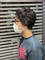 ユアーズ 四街道店(HAIR&NAIL YOURS) ビジネスカジュアルフレッシュショートパーマ アップバング