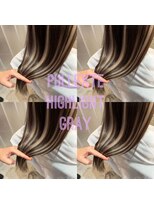 ルフレ 新宿本店2nd(Reflet)&nbsp;ハイライト/インナーカラー/グレイ/プルエクステ