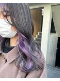 ラベンダーカラー/インナーカラー/ラベンダーピンク