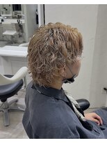 メンズ サロン ドット トウキョウ 町田店(men's salon dot. tokyo)&nbsp;ブリーチ×波巻きパーマ〔町田/メンズカット/眉毛カット〕