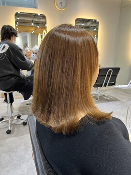 サロンドミルク 新百合ヶ丘店(salon de MiLK) 艶が出る、巻ける縮毛矯正！after→before