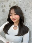 韓国風前髪×レイヤーカット【髪質改善/新宿/レイヤーカット】