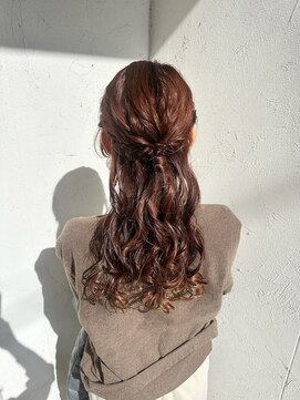 ジュエ ヘアー デザイン(Jue hair design) ハーフアップアレンジ