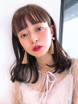 セイドット フクオカ(Say.FUKUOKA)&nbsp;【Say.中村】ワイドバング×チョコレートカラー×切りっぱなし