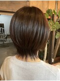 小顔ウルフレイヤー丸みショート