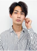 大人男性メンズカットニュアンスセンターパートナチュラル