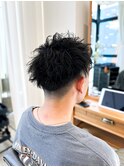 【メンズ★大名】ツイストスパイラルパーマ×刈り上げスタイル