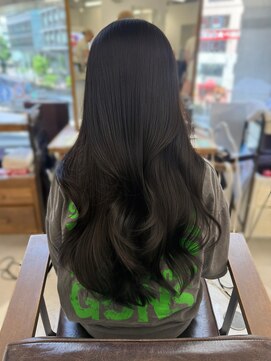 ハピネス 梅田茶屋町店(HAPPINESS) レイヤーカット/ブリーチなし/グレージュ/髪質改善/顔まわり