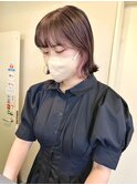 インナーピンク/インナーカラー/イヤリング/ラベンダーピンク