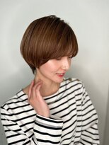 モッズヘア 上尾西口店(mod's hair) アシンメトリーココアブラウンウルフショートp1上尾30代40代