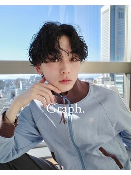 アンド グラフ(& Graph.) 無造作ニュアンスメンズパーマ  Graph.img styling