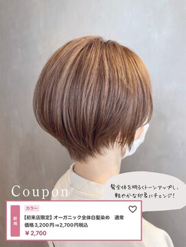 スピーディーカラー 高崎上佐野店 オーガニック全体白髪染め