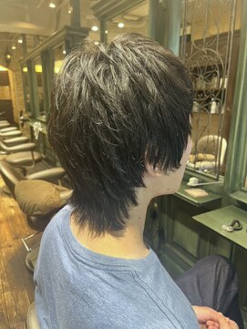 モナン(monan) 無造作束感メンズウルフカットマッシュウルフショートウルフ