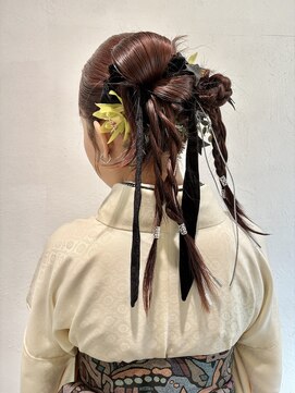 レクタ(recta) 卒業式　成人式　結婚式二次会　カチモリリボンアレンジヘア