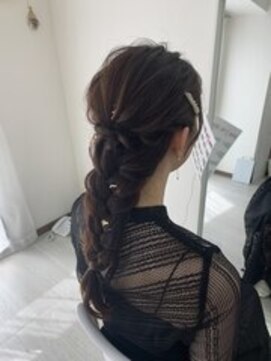 ホワイト(White) 編みおろしスタイル