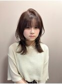 10代20代30代ミディアムレイヤー/ハッシュカット