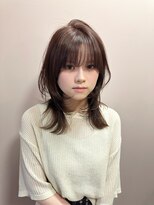 ナンバー 博多(Number) 10代20代30代ミディアムレイヤー/ハッシュカット
